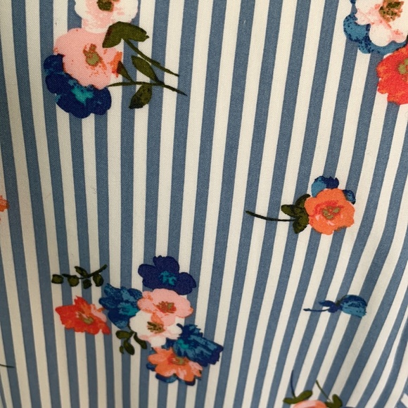 J. Jill Long-Sleeve floral/stripe shirt - Picture 3 of 4